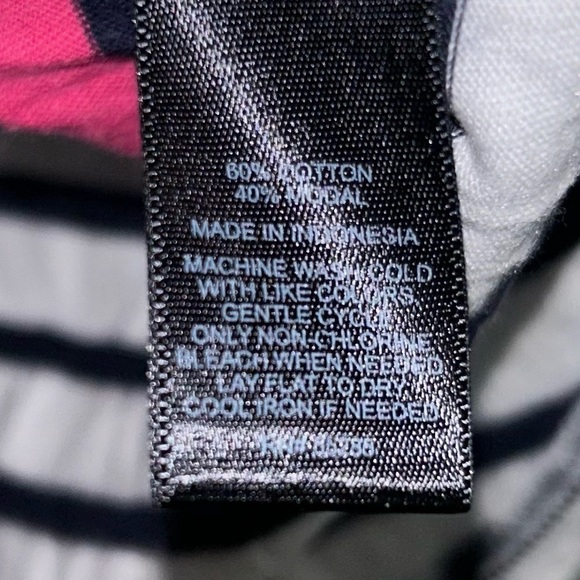 Express Top Striped Quarter Sleeve Pullover Crewneck Color block Casual Shirt - Picture 8 of 8